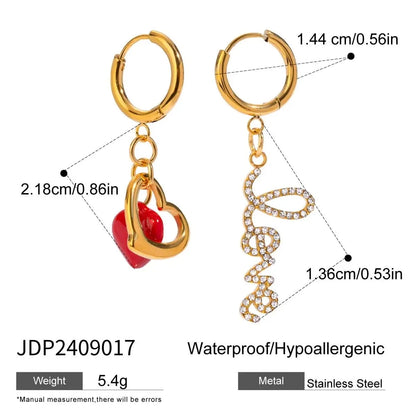 Sunflower Shoe Charm Earrings-Gold Plated, Rhinestone Hoops