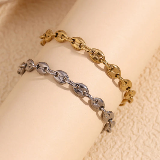 Chain Anklet - 14K Gold Plated Water Resistant Stainless Steel - additional view 5