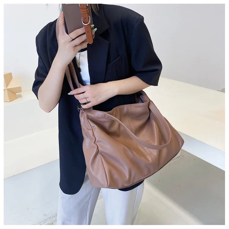 Soft Slouchy Hobo Tote Bag