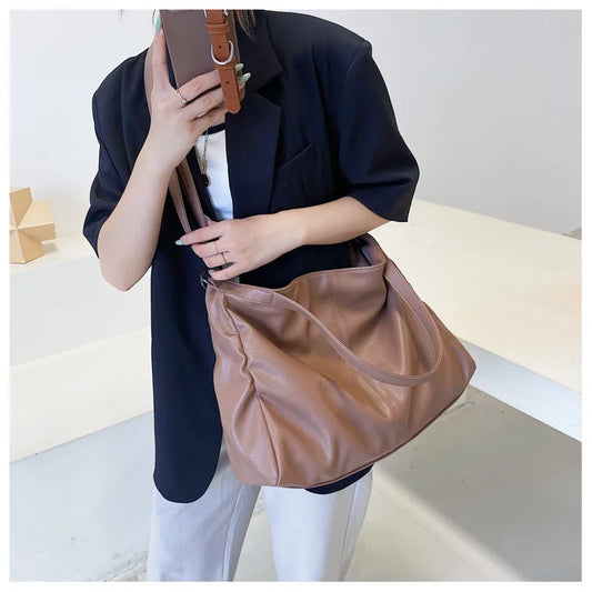 Soft Slouchy Hobo Tote Bag