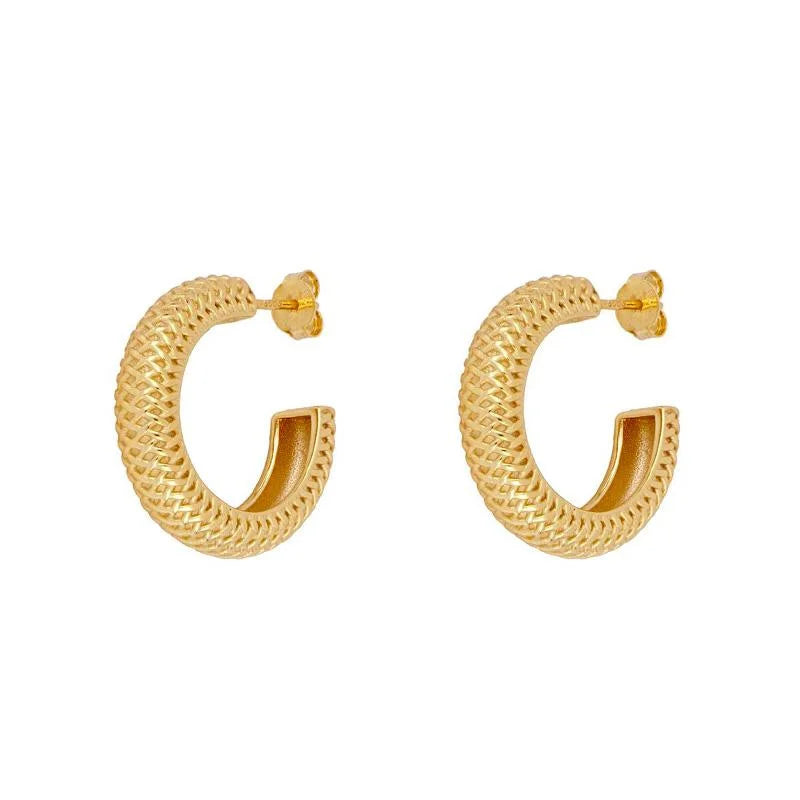 Gold silver color Stud Hoop Earrings for Women Cubic Zirconia Drop Earring Chain Circle earrings 20022 Jewelry