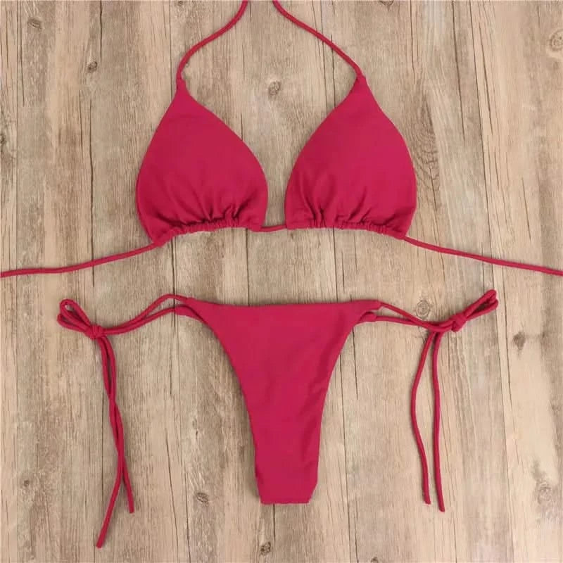 Sleek Black Bikini Set – Beach Ready glam
