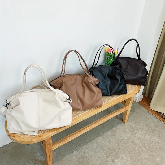 Soft Slouchy Hobo Tote Bag