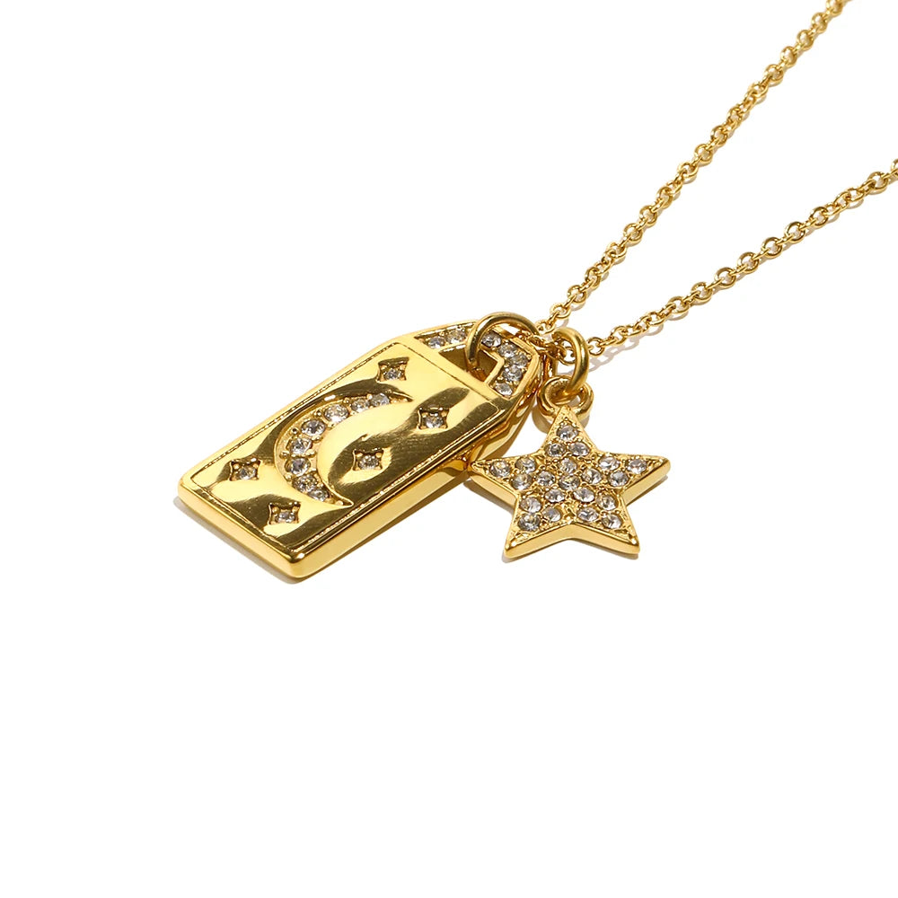 Stella Gold Hypoallergenic Star Pendant Necklace