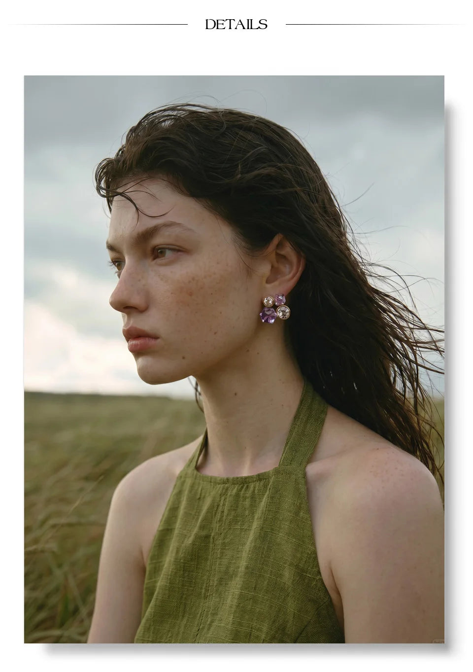 Crystal Cluster Stud Earrings