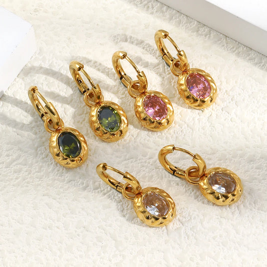 Gold Hoop Earring Skeleton