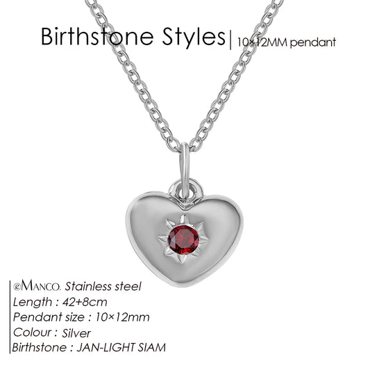 Silver Heart Pendant Necklace