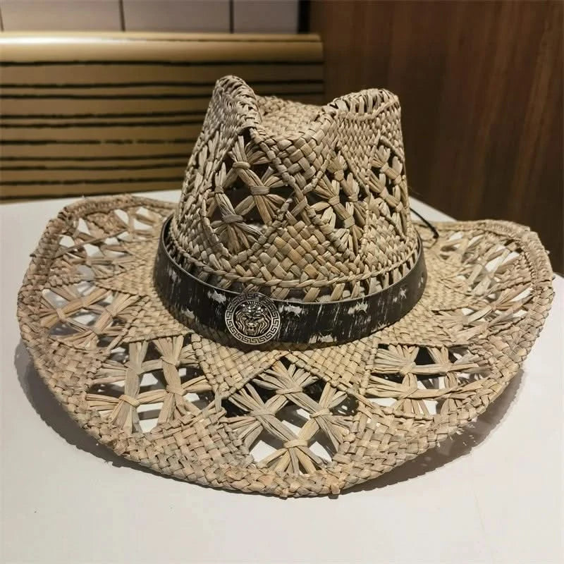 Beach Chic Lafite Straw Cowboy Sun Hat