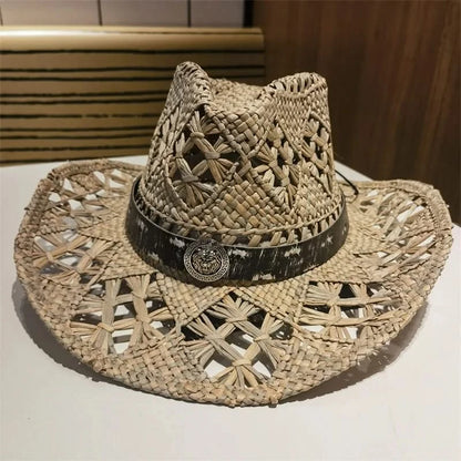 Beach Chic Lafite Straw Cowboy Sun Hat