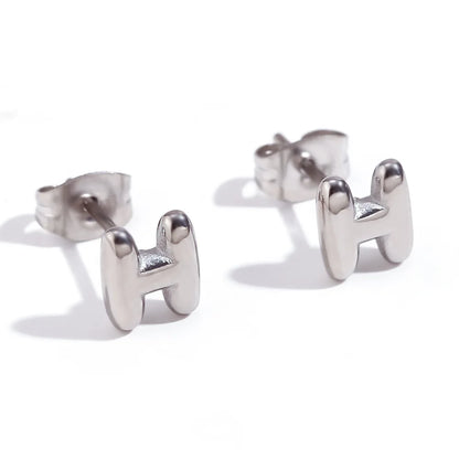 Mini Letters Stud Earrings