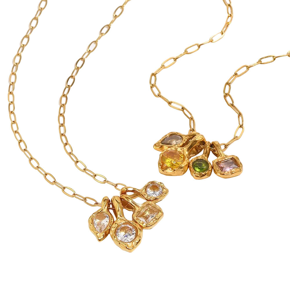 Irregular Zircon Necklace