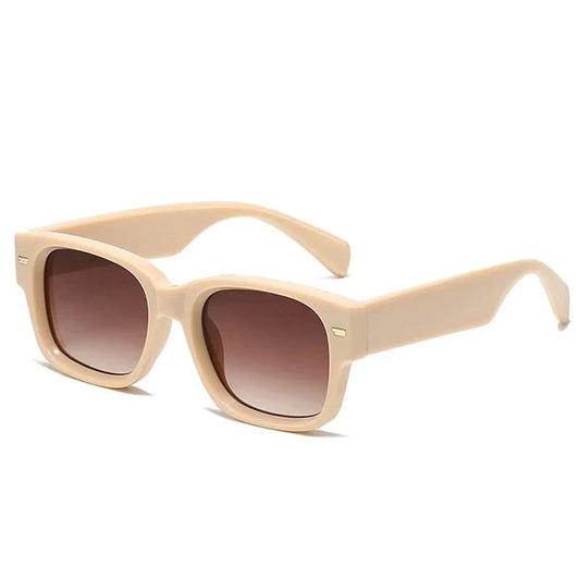 Vintage Square Rivet Sunglasses - Fashion Gradient Shades UV400 - additional view 8
