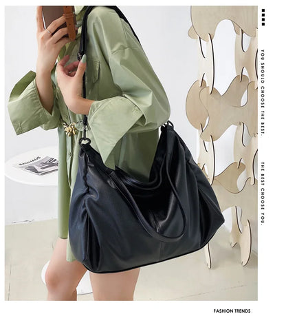 Soft Slouchy Hobo Tote Bag