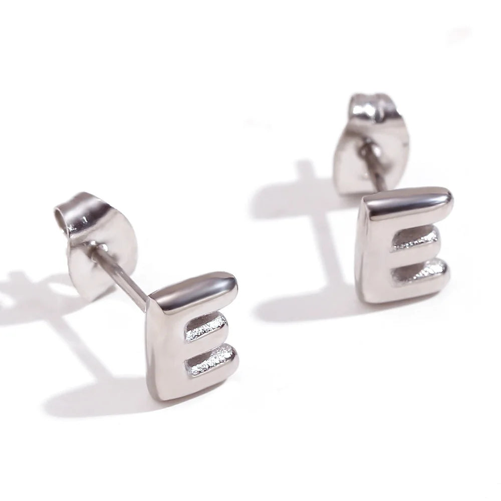 Mini Letters Stud Earrings