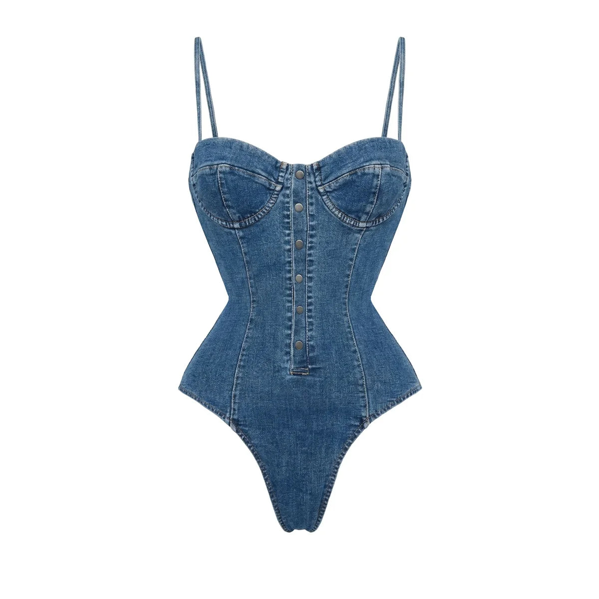 Monochrome Denim Print Bikini