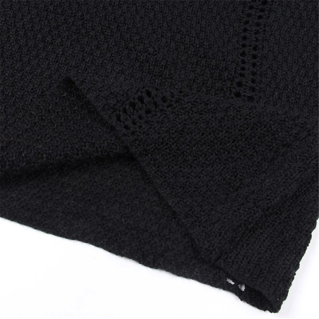 Halter Crochet Knitted Skirt Set