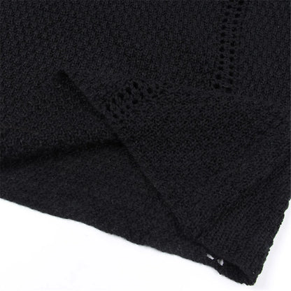 Halter Crochet Knitted Skirt Set