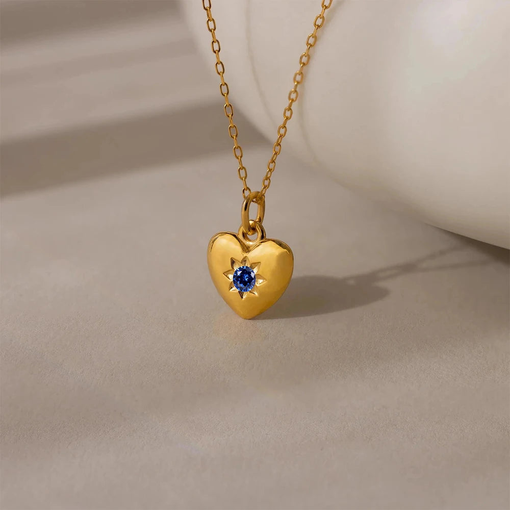 Gold Heart Pendant Necklace product image 5 of 23