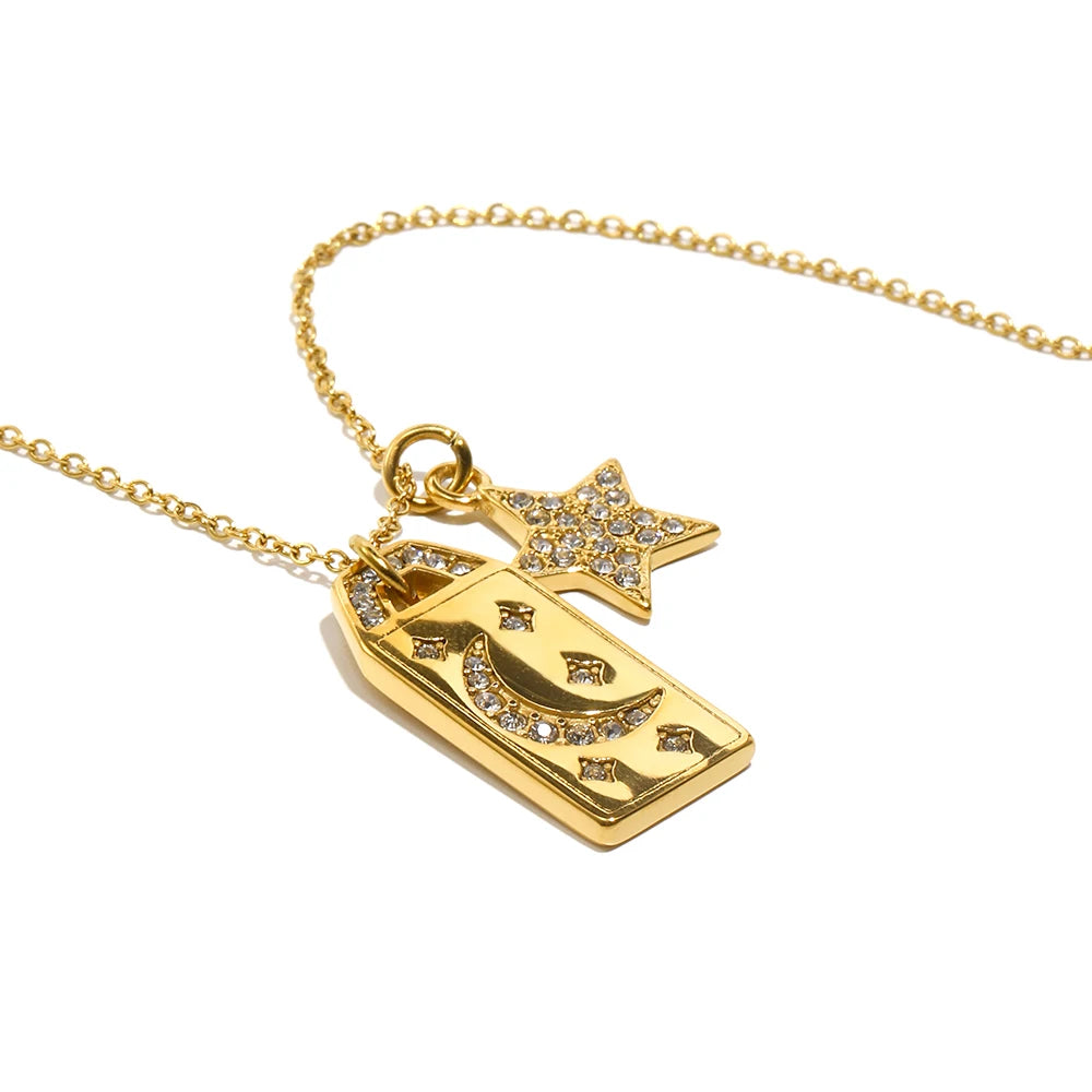 Stella Gold Hypoallergenic Star Pendant Necklace