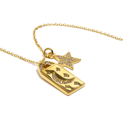 Stella Gold Hypoallergenic Star Pendant Necklace