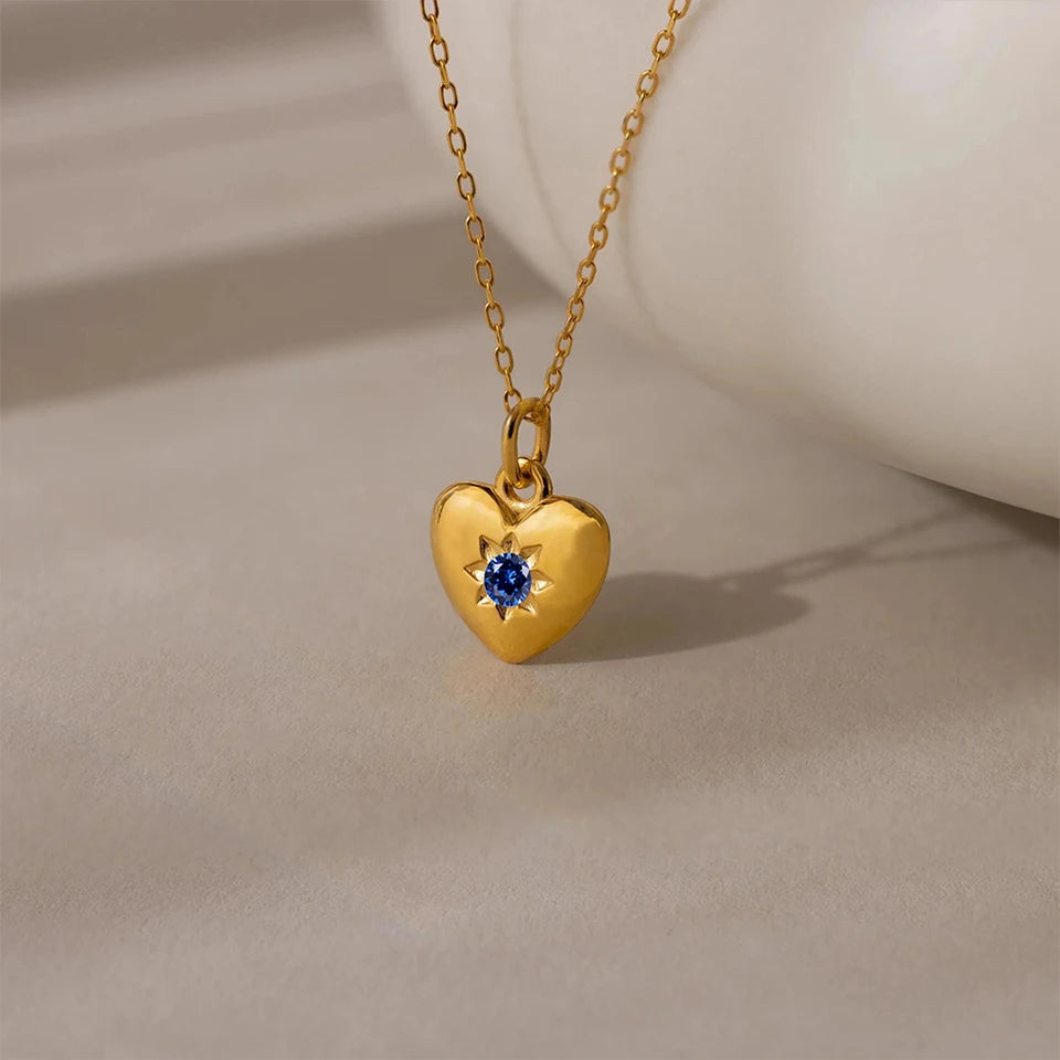 Gold Heart Pendant Necklace product image 10 of 23
