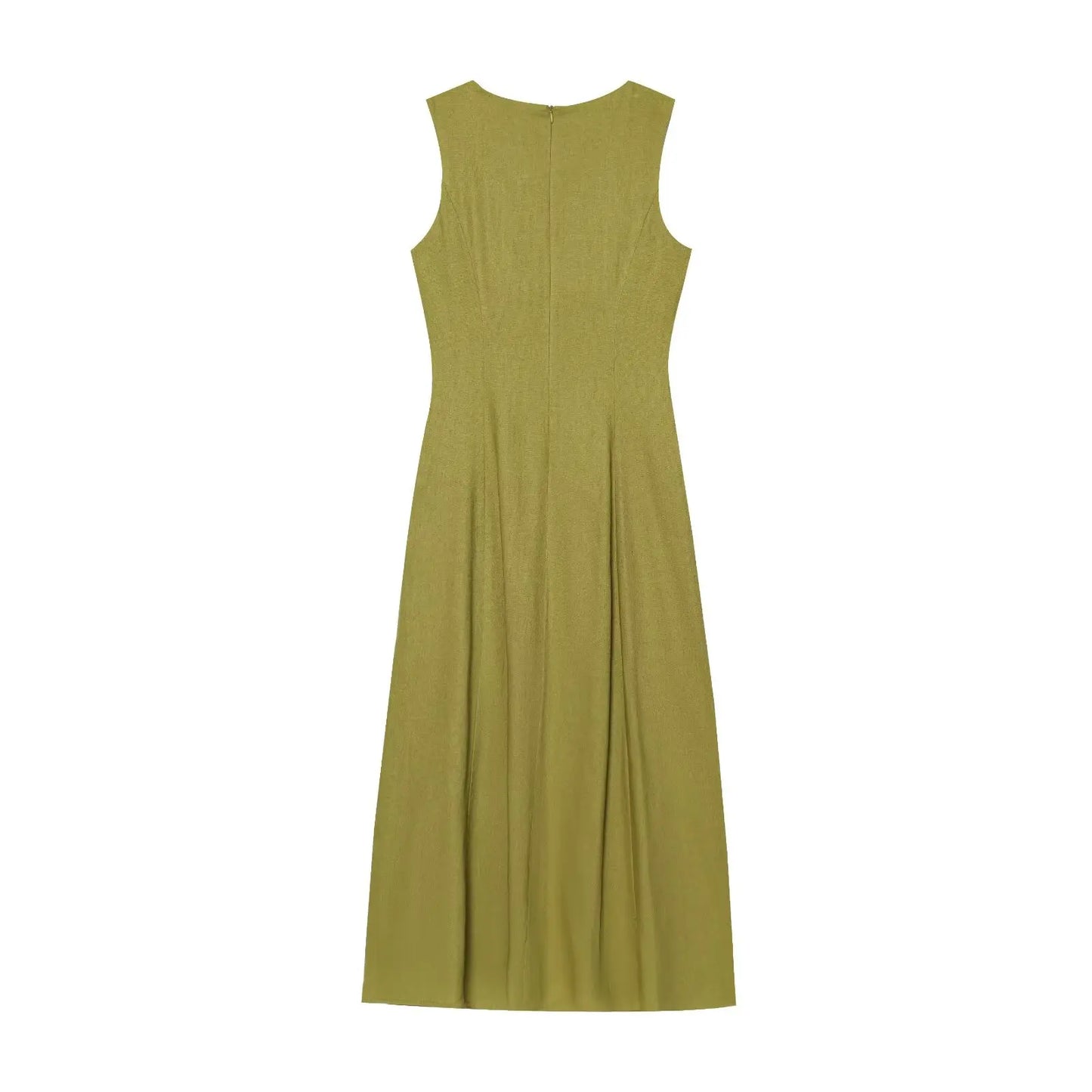 Vestido midi de escote cuadrado: un básico elegante para el verano