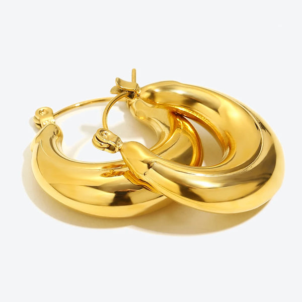 Nova Silver Tarnish Free Hoop Earrings