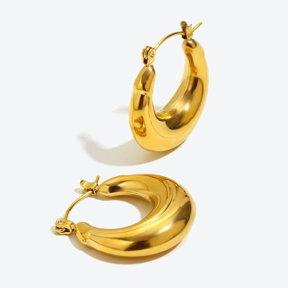 Nova Silver Tarnish Free Hoop Earrings