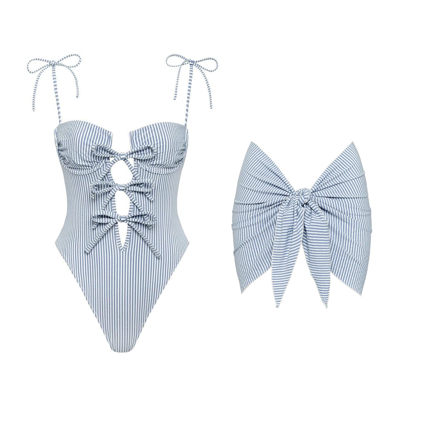 Ashgaily Print Bodysuit Monokini Swimsuit