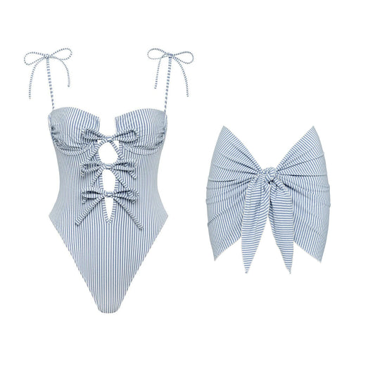 Ashgaily Print Bodysuit Monokini Swimsuit