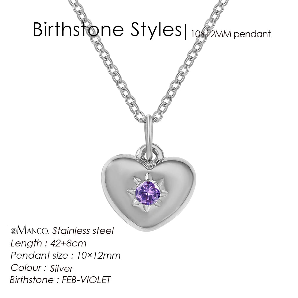 Silver Heart Pendant Necklace