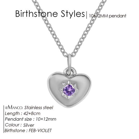 Silver Heart Pendant Necklace