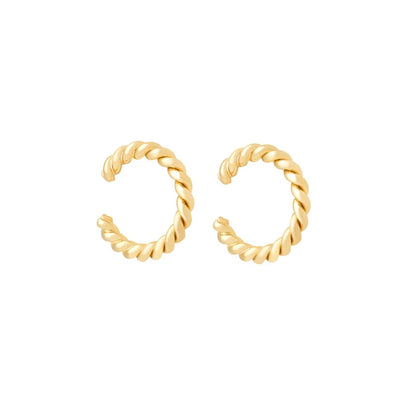 Gold silver color Stud Hoop Earrings for Women Cubic Zirconia Drop Earring Chain Circle earrings 20022 Jewelry