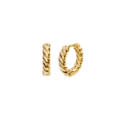 Gold silver color Stud Hoop Earrings for Women Cubic Zirconia Drop Earring Chain Circle earrings 20022 Jewelry