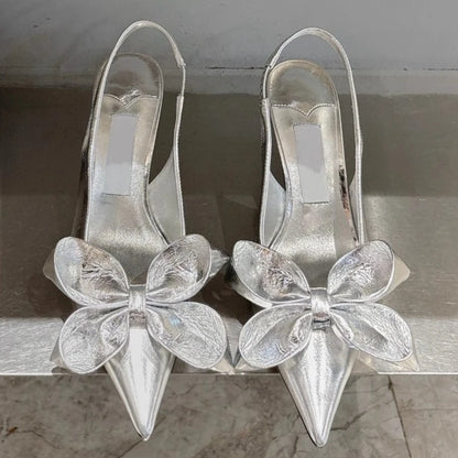 Stiletto Bow Sandals - Summer Fashion Fabulous