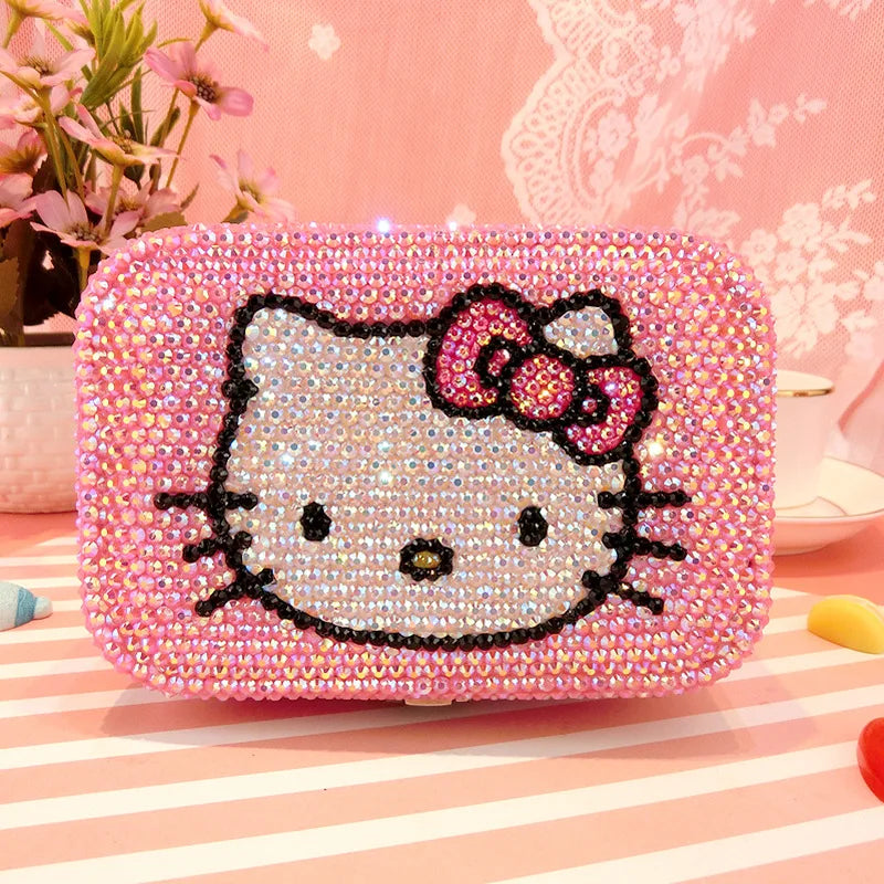 Hello Kitty Rhinestone Jewelry Storage Box - Mabel Love Co