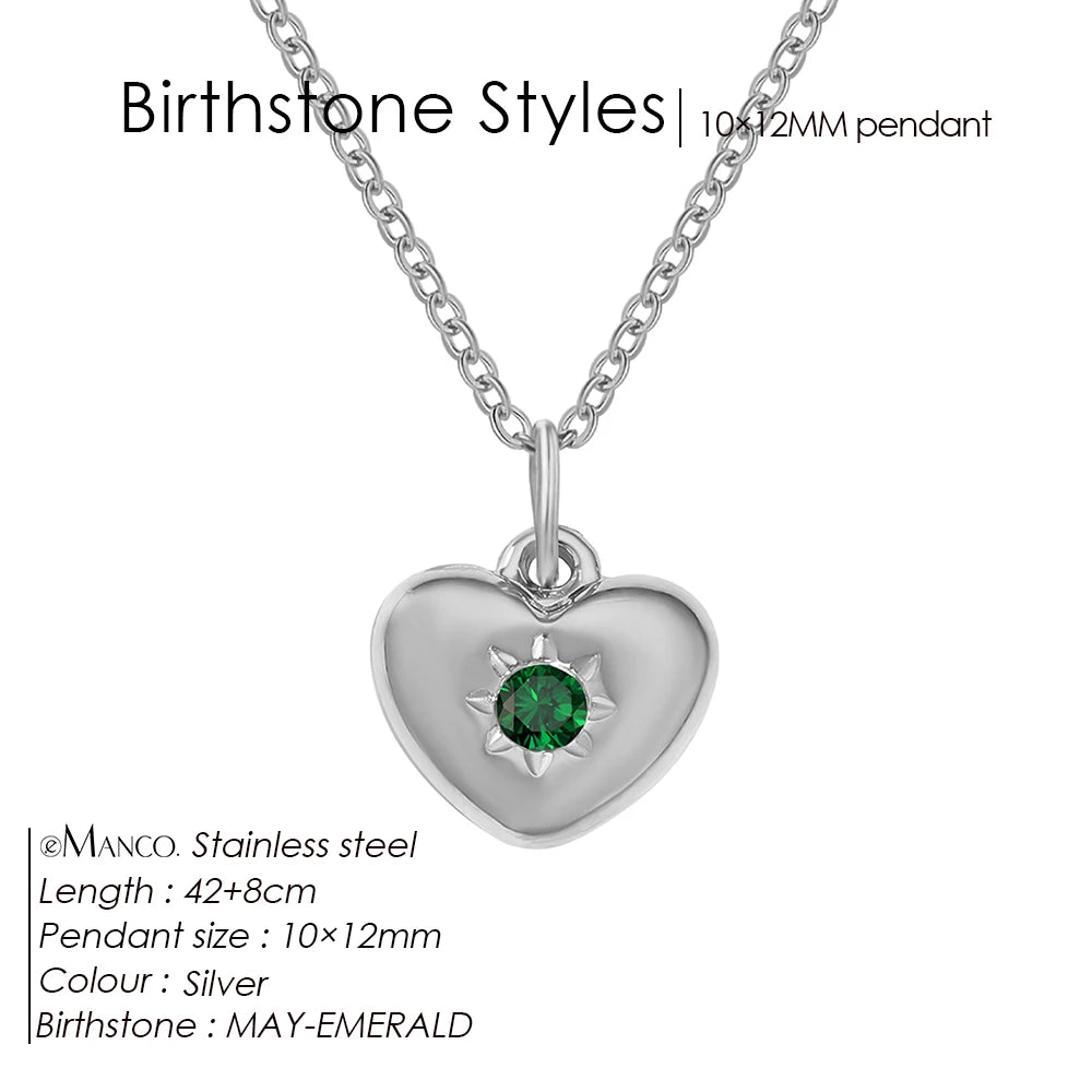 Silver Heart Pendant Necklace
