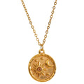 Round Moon and Sun Pendant Necklace