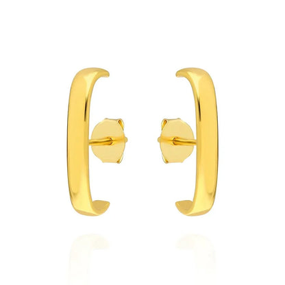 Gold silver color Stud Hoop Earrings for Women Cubic Zirconia Drop Earring Chain Circle earrings 20022 Jewelry