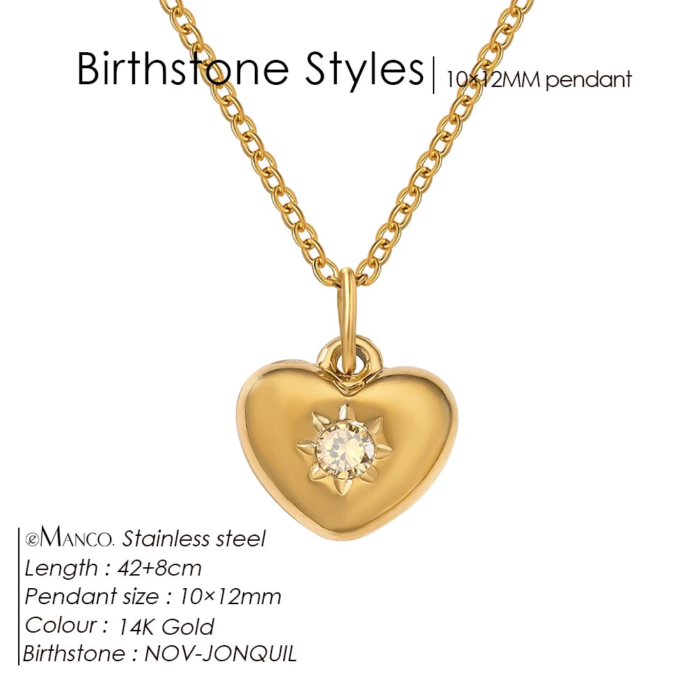 Gold Heart Pendant Necklace product image 14 of 23