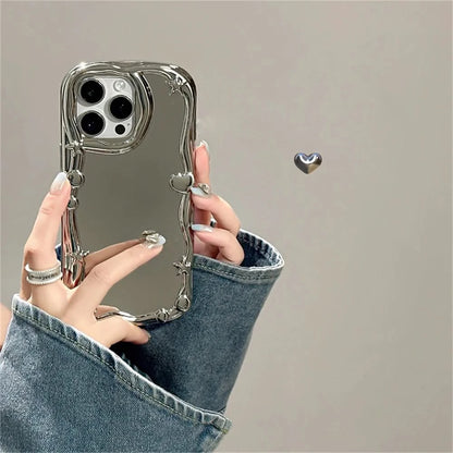 Elegant Chrome iPhone Case - Stylish Protection