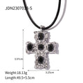 Size Details of Silver Plated Cross Pendant Necklace