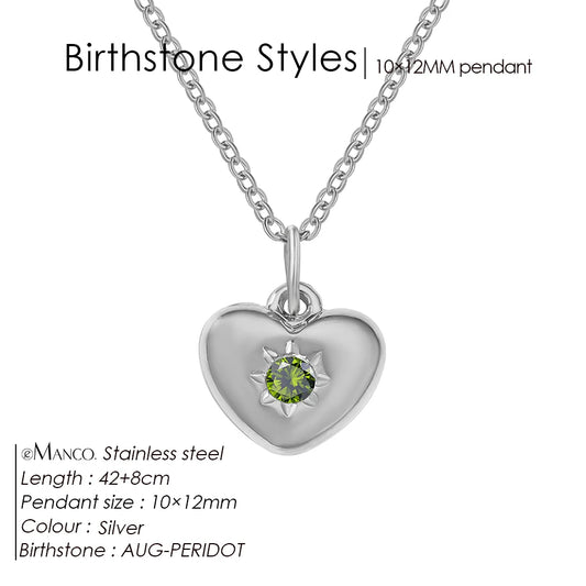 Silver Heart Pendant Necklace