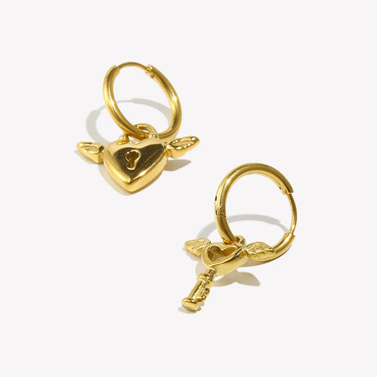 Eden Heart Hoop Earrings