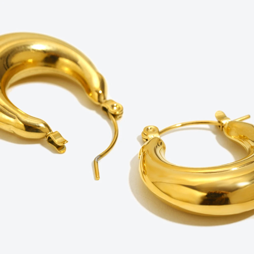 Nova Silver Tarnish Free Hoop Earrings