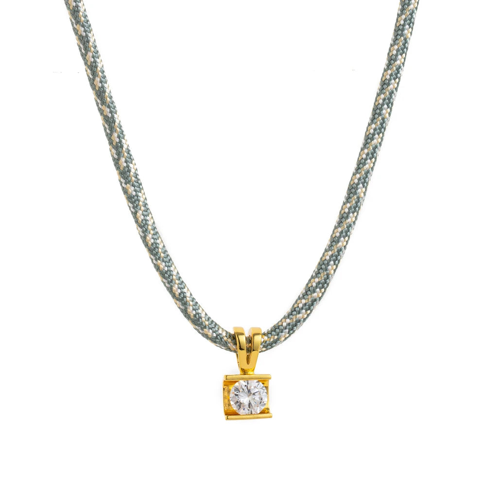 Personalized Zircon Necklace - Retro Style Sparkle