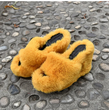 Poe Heel Plush Suede Slippers - Green - Wedges