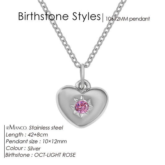Silver Heart Pendant Necklace