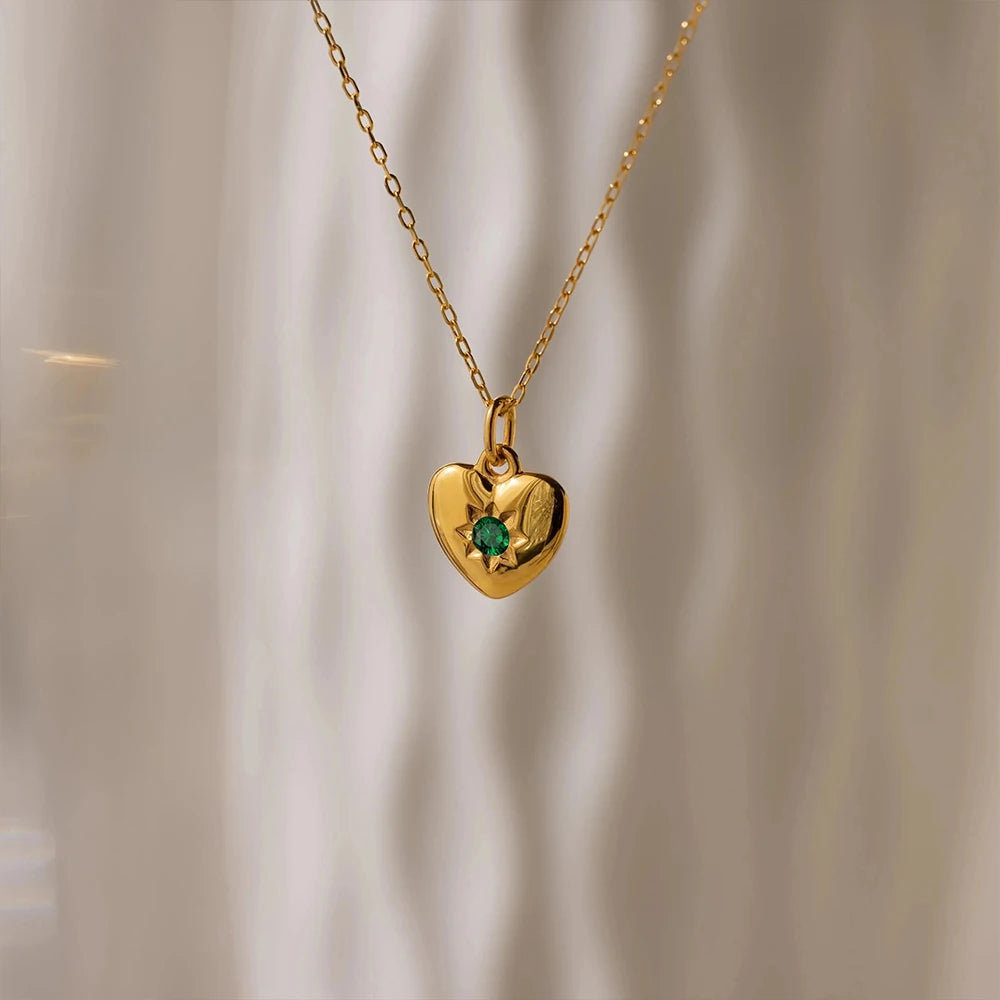 Gold Heart Pendant Necklace product image 3 of 23