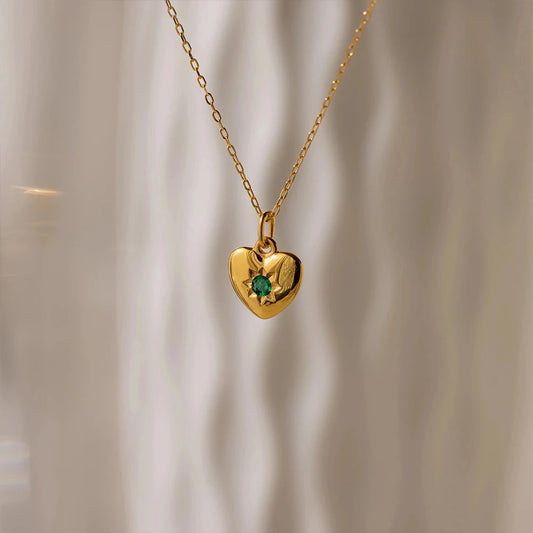 Gold Heart Pendant Necklace product image 3 of 23